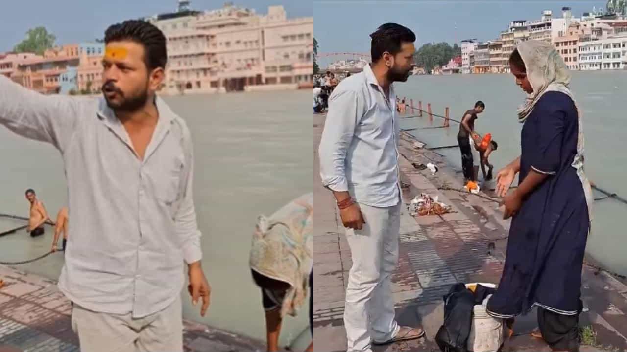 ভারতে মুসলিম নারীকে কট্টরপন্থী হিন্দুত্ববাদীর হেনস্তা, গঙ্গায় অন্য হিন্দুদের কাপড় ধোয়ায় নীরবতা